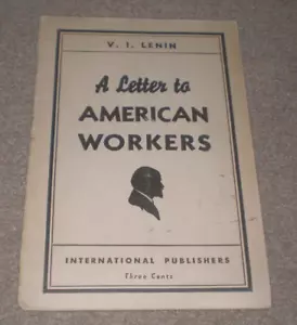 A Letter to American Workers Vintage 1934 Pamphlet V. I. Lenin RARE - Picture 1 of 4