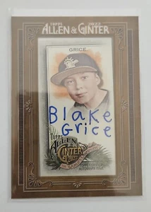 2022 TOPPS ALLEN & GINTER BLAKE GRICE MINI TELAIO AUTO Inchiostro Blu - Foto 1 di 2