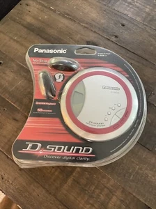 Vintage Panasonic Portable CD player SL-SX330 Red D Sound Sealed - Picture 1 of 2