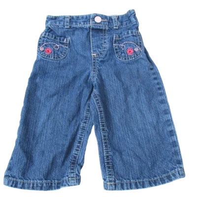 Pantalones de mezclilla elásticos azules Osh Kosh genuinos para niños talla 9M Foto 1 de 4