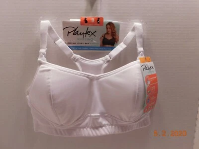 Sutiã Playtex Nursing RacerBack Sports ComfortFlex sem fio pequeno branco US3010 novo com etiquetas - Imagem 1 de 4