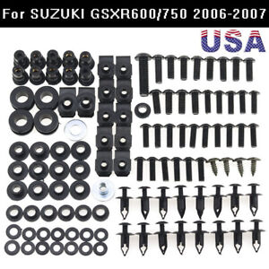 Suzuki GSXR600 2001-2007 stainless steel fairing bolts