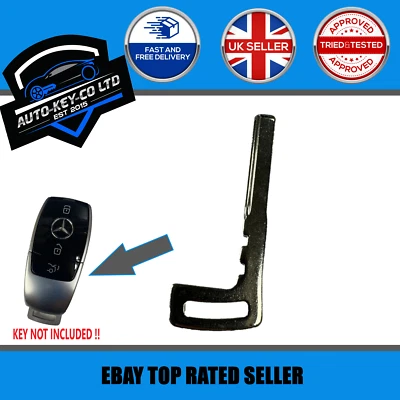 NEW HU64 KEY BLADE FOR MERCEDES REMOTE SMART KEY FOB A B C E CLASS GLA GLC ETC - Image 1 of 3