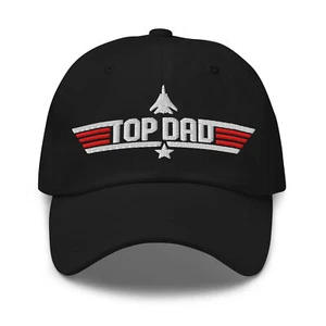 Top Dad Aviator Embroidered Cap – Fighter Jet Edition - Picture 1 of 12