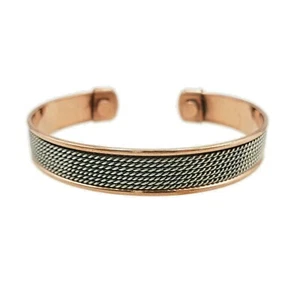 Pure Copper Magnetic Bracelet Arthritis Pain Therapy Cuff Sale New CP-CF659G - Picture 1 of 1
