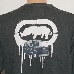 ecko unltd Complex Original Classic T Shirt Gray Long Sleeve Medium Made In USA - Picture 1 of 24