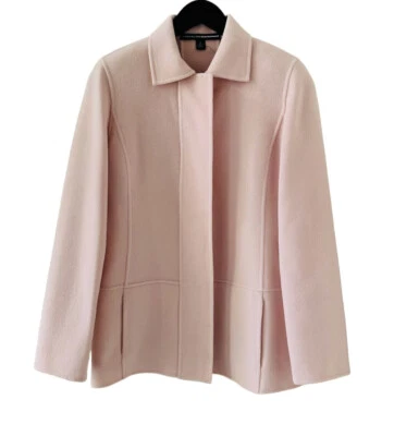 NEW Linda Allard Ellen Tracy Light Pink Wool Coat Size 2 - Image 1 of 4