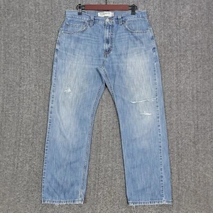 Jeans Levi's 505 para hombre 32x27* azul calce regular lavado medio desgastado 005050236 - Imagen 1 de 14
