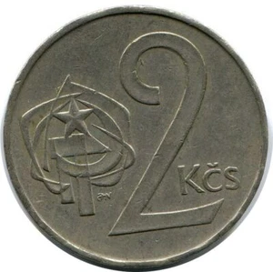 2 KORUN 1983 CZECHOSLOVAKIA Coin #AR228U - Picture 1 of 3
