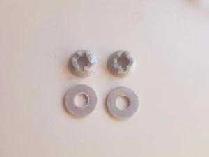 YFZ450 YFZ 450 RAPTOR 660 YFM BANSHEE AXLE CASTLE NUTS & WASHERS 95707-10500-00 - Picture 1 of 10