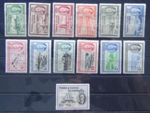 Turks & Caicos 1950 set to 10s MM - Picture 1 of 1