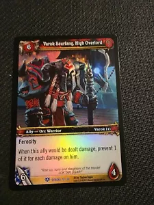 World of Warcraft TCG Varok Saurfang, lámina High Overlord Citadel 12/30 LP - Imagen 1 de 3