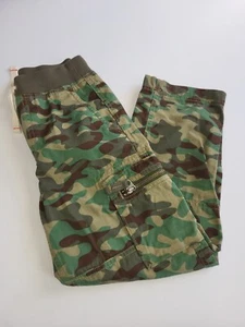 Boys Hanna Andersson Pull On Cargo Pants size 130 (8) green camo - Picture 1 of 4