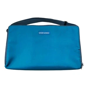 Case Logic Teal Blue Cassette Carrying Case Tape Storage Holder w/Removable Rack - Picture 1 of 7