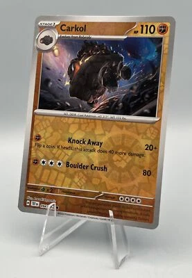 094/162 Carkol - SV05 Temporal Forces - Reverse Holo NM Pokemon - Image 1 of 2