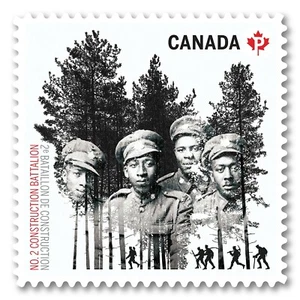 qq. DIE CUT = WWI = WORLD WAR I - No.2 Construction Battalion= MNH Canada 2016 - Bild 1 von 1