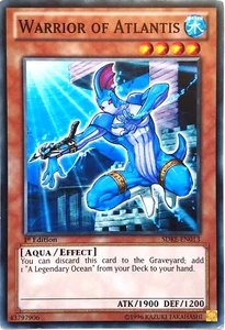 Warrior of Atlantis - SDRE-EN013 - Common - 1st Edition YuGiOh TCG Card - Picture 1 of 1