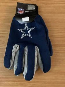 Dallas Cowboys Gloves Sports Logo Utility Work Gloves NEW Colored Palm - Picture 1 of 3