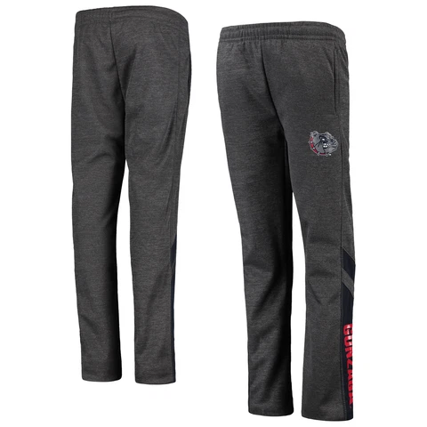 Youth Colosseum Heathered Charcoal Gonzaga Bulldogs Fleece Pants Cover