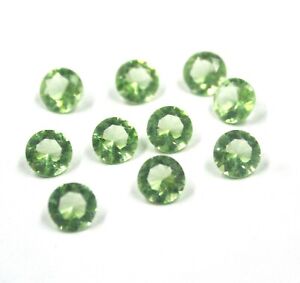 For Ring Size 8.50Ct Certified Natural Green Spinel 6mm 10Pcs Gemstone Lot UV510