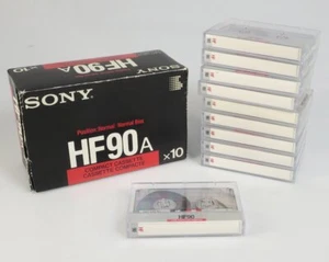 10 STÜCK SONY HF90A AUDIO-KASSETTEN IM ORIGINALKARTON - Bild 1 von 3