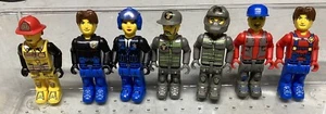 LEGO Jack Stone Lot of 7 Minifigures : Fireman Policeman Res-Q + More - Picture 1 of 3