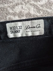 Skinny Jeans W32 L32 - Faded Black - Picture 1 of 3