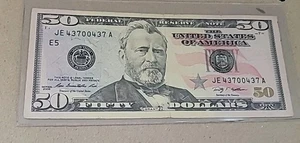 50 $Dollar Bill Repeater Fancy Serial Number - Picture 1 of 6