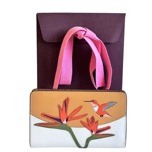 RADLEY Bird Of Paradise Leather Medium Bifold Purse in Gift Bag - New - RRP £79 - Picture 1 of 6