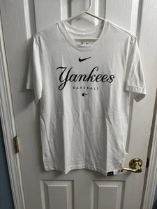 Nike New York Yankees Pro Collection Baseball Weiß Kurzarm T-Shirt Herren M - Bild 1 von 5
