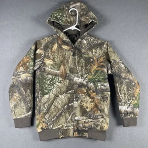 Magellan Outdoors Jacket Youth Medium Camo Realtree Edge Hooded Zip Hunting - Picture 1 of 12