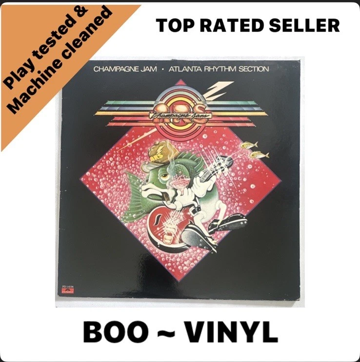 Atlanta Rhythm Section ‎– Champagne Jam Vinyl LP U.S. Release  Southern Rock VG+ - Image 1 of 4