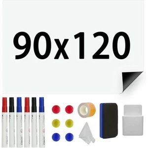 Papel magnético para pizarra blanca de 90 x 120 cm, hoja magnética autoadhesiva - Foto 1 di 7
