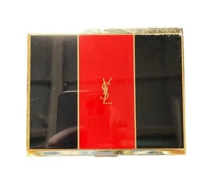 Yves Saint Laurent YSL Cigarette Case Tobacco Case Red/Black/Gold Used U1 - Picture 1 of 6