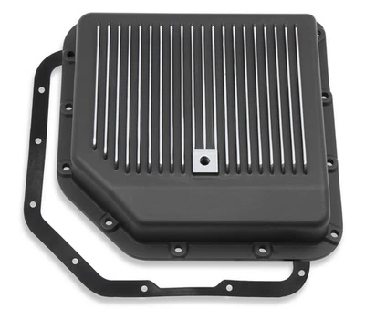 9795BMRG Mr. Gasket Transmission Oil Pan - Black Aluminum - Image 1 of 4