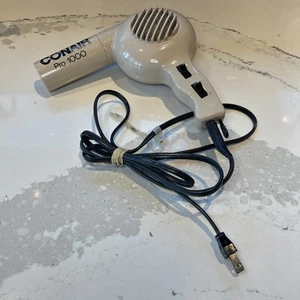 Vintage 1980's Conair Pro 1000 Model 078 Hair Blow Dryer WORKS Made in USA - Picture 1 of 6