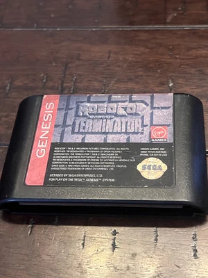 Robocop vs The Terminator (Sega Genesis, 1994) CART ONLY - Image 1 of 4