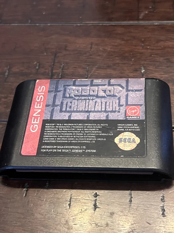 Robocop vs The Terminator (Sega Genesis, 1994) CART ONLY - Image 1 of 4