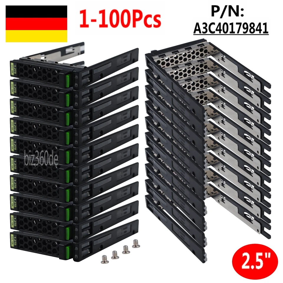 MARKENLOS Fujitsu A3C40179841 SAS 2.5" HDD Tray für Primergy RX2540 RX2530 M1 M2 M3 M4 M5