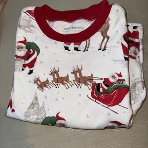 Pottery Barn Kids Heritage Santa Bio Pyjama Oberteil Weihnachten Gr. 6 - Bild 1 von 1