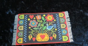 1:481 Dollhouse WELCOME MAT/ kitchen, bath, bedroom anywhere area rugs! #33 - Imagen 1 de 1