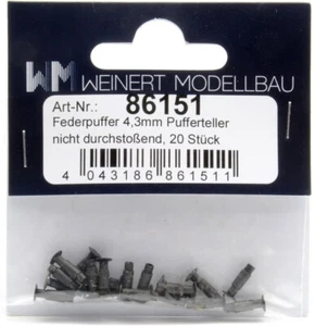 Weinert • 86151 • Federpuffer • Hülsenpuffer Nichtdurchstoßend Ø 4,3 • 20 Stück - Bild 1 von 1