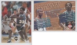 1996 Rage Time Warp Gold Foil /1000 Stephon Marbury David Thompson Rookie RC HOF