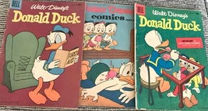 DELL WALT DISNEYS DONALD DUCK COMICS #111957-#51958-#681959 - Picture 1 of 4