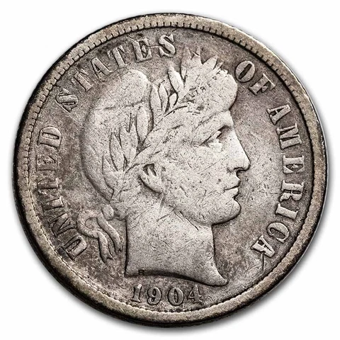 1904-S Barber Dime Fine - SKU#234560 Cover