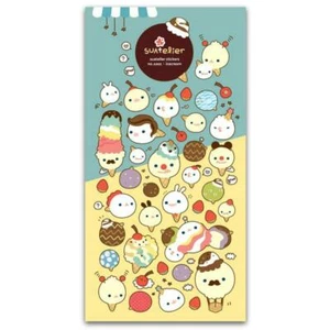 CARINI ADESIVI GELATO Dessert Food Carta Adesivo Foglio Bambini Artigianato Album di ritagli - Foto 1 di 2