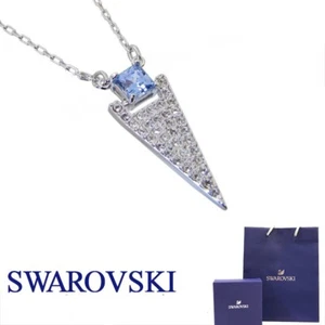 SWAROVSKI Funk Clear & Blue Crystal Necklace 5249351 ~ NIB - Picture 1 of 5