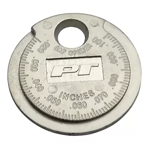 PT Tool Metal Spark Plug Gapper Gap Opener Adjustment Tool w Inches - Picture 1 of 6