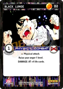 DBZ Dragon Ball Z TCG Panini Evolution S53 Black Lunge Foil - Picture 1 of 1