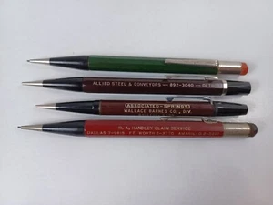 Lot of 4 AUTOPOINT Large Working Mechanical Pencils with Advertising Vintage - Picture 1 of 7